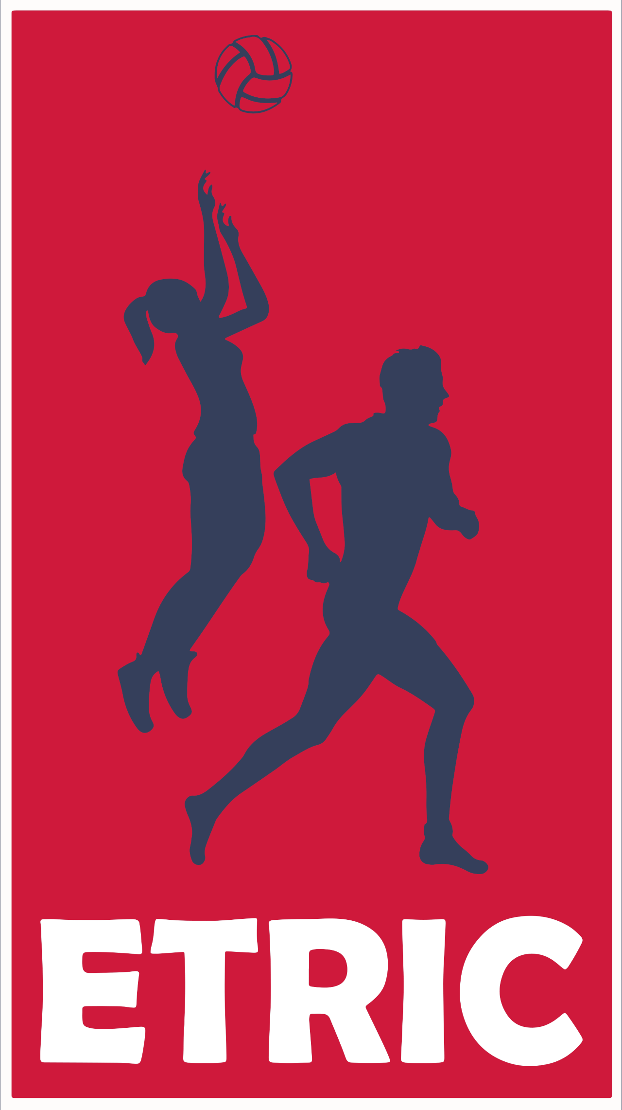 Logo ETRIC Edese Hardloop- en Volleybalclub